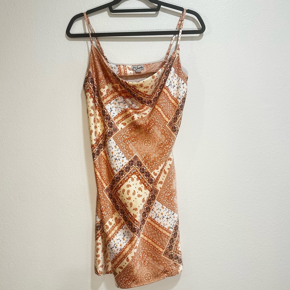 Bandanna Printed Silk mini dress - Size M